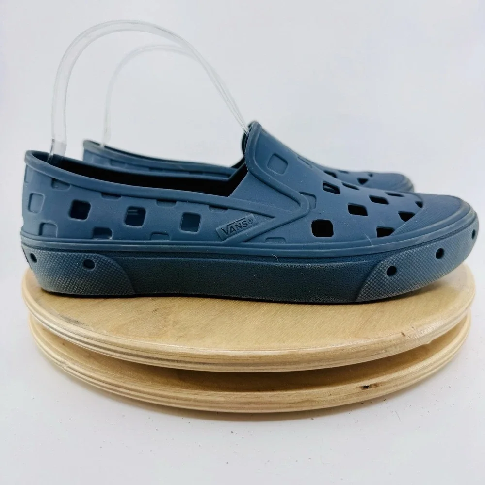 Vans Trek Slip On Clogs Blue Boys 4.5 Girls Unisex‎ Water camp Shoes